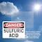 Signmission Sulfuric Acid Danger Sign, Plastic, 10in W x 7in L, 2PK OS-2PACK-DS-P-710-L-19474 - alternate 2